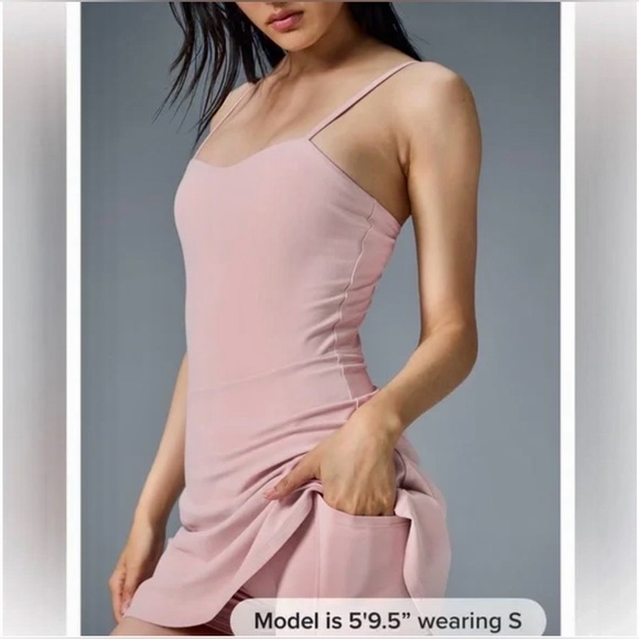 ALO YOGA - Alosoft Courtside Tennis Dress (Sugarplum) - Picture 13 of 13